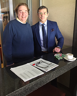 Lewis Bonder with Marc Bergevin